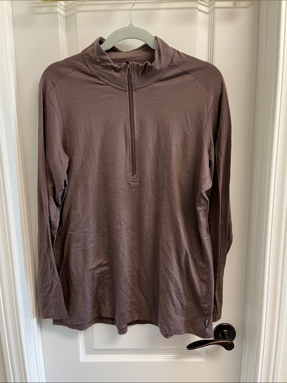 REI Women's Long Sleeve Half-Zip Top - Mauve Brown